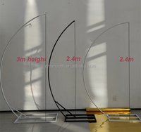 Support de lustre en fer forgé semi-circulaire SMS Tall Crystal pour arche de mariage et événements festifs
