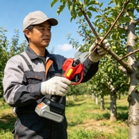 Sécateur sans fil L&P sans balais avec affichage numérique, coupe-branches à batterie, outil de jardinage pour arbres fruitiers, couple élevé, OEM