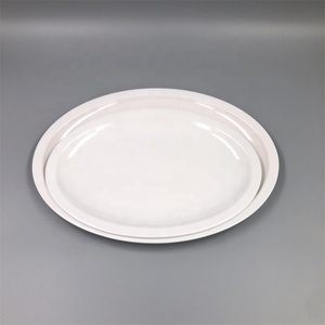 Biểu Tượng Tùy Chỉnh Trắng Melamine Hình Bầu Dục Tấm Chất Lượng Cao Khách Sạn Phục Vụ Thực Phẩm Thân Thiện Với Môi Vật Liệu Nhựa - Product Image 5