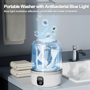 Mini machine à laver portable rechargeable sans fil pour dortoir et usage domestique, idéale pour les petits articles, les sous-vêtements et les chaussettes - Product Image 6