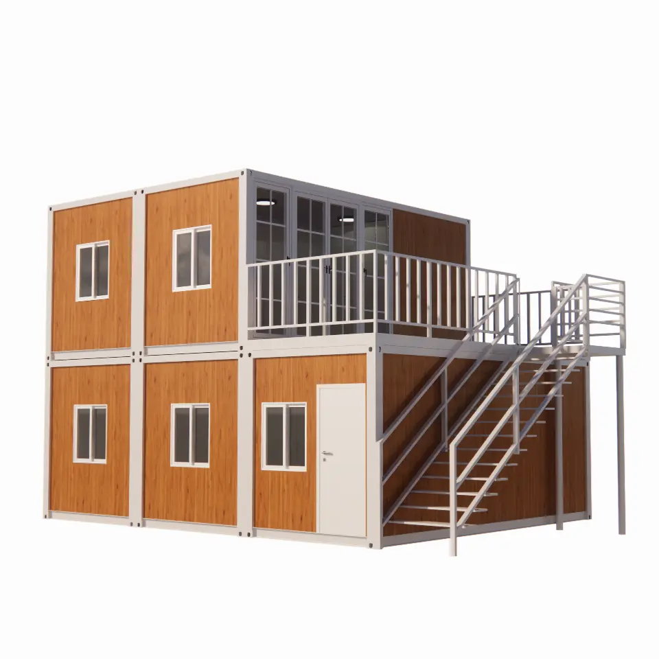 Fertige 4 Schlafzimmer Fertighaus Fertighaus modulare Häuser Luxus Container Haus winzige Fertighaus Villa