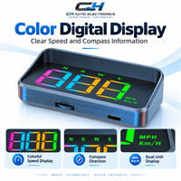 Layar HUD Warna Dual-Mode GPS+Beidou 10Hz, Alarm Kecepatan Berlebih 3 Tahap, Speedometer Plug & Play Tipe-C untuk Semua Kendaraan