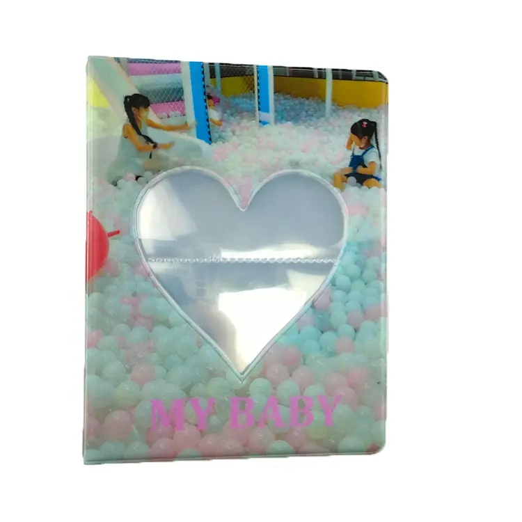 kpop photocard binder custom mini binder photocard album Hollow out small love style transparent photocard holder