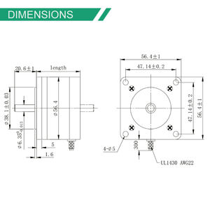 Motore passo passo-passo del motore 1.5A 0.9N.m con encoder NEMA23 nema 23 motore a circuito chiuso e driver - Product Image 2