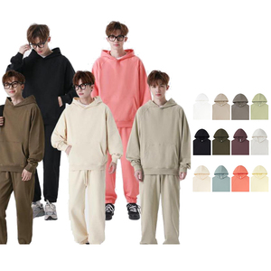 Felpe in pile spesse con cappuccio da <span class=keywords><strong>uomo</strong></span> con Logo personalizzato ricamato Streetwear taglie forti con <span class=keywords><strong>stampa</strong></span> alta - Product Image 1