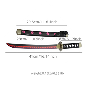 Vente Flash Prix Usine Mini <span class=keywords><strong>Katana</strong></span> en Plastique ABS <span class=keywords><strong>de</strong></span> 42 cm, Épée <span class=keywords><strong>de</strong></span> Jouet Anime <span class=keywords><strong>Zoro</strong></span> pour Cosplay, 0,15 kg - Product Image 2