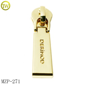 Logotipo personalizado hecho a mano Zip Slider Butterfly Pulls Auto-Lock Metal Zipper Tag para carteras Bolsos Prendas de vestir Botas - Product Image 6