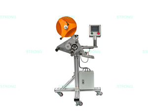 Máquina automática de etiquetado y pegado para superficies planas de tarjetas rasca y gana, botellas de plástico y envases verticales - Product Image 4