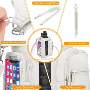 Sac <span class=keywords><strong>de</strong></span> sport magnétique en néoprène avec logo personnalisé, porte-bouteille d'eau avec sangle, <span class=keywords><strong>poche</strong></span> transparente pour téléphone à écran tactile, pour le sport et la remise en forme - Product Image 3