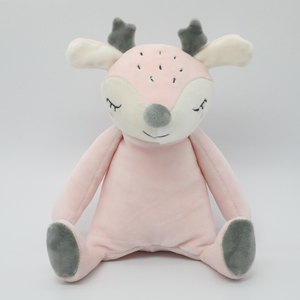 OEM ha realizzato un bel cervo addormentato peluche incantevole mondo personalizzato stile promozionale di alta qualità animale impagliato spirito della foresta - Product Image 1