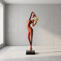 Home Source Fiberglas Italienischer Minimalismus Abstrakte Figur Willkommens-Bodenskulptur Wohnzimmer Eingangsbereich Heim-Dekor Kreativ