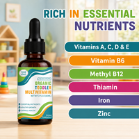 Multivitamines pour enfants, vitamines liquides pour tout-petits, gouttes pour enfants, soutien immunitaire et bien-être général