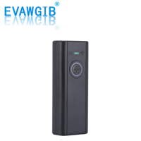 EVAWGIB Mini Escáner de Código de Barras Portátil de Bolsillo, Lector de Código QR BT 2,4G, Inalámbrico para Recoger Inventario en Almacén