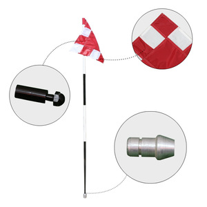 Bandera de <span class=keywords><strong>golf</strong></span> de 7.57 pies para el <span class=keywords><strong>PGA</strong></span> Tour, juego de bandera de <span class=keywords><strong>golf</strong></span> con copa de acero inoxidable para práctica y competición en el green de <span class=keywords><strong>golf</strong></span>. - Product Image 4