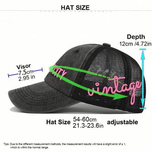 Customized Embroidery Gorras Washed Cotton Unisex Sports Baseball Cap With <b>Mesh</b> Outdoor Casual Baseball Cap <b>Net</b> Trucker Cap - Product Image 6
