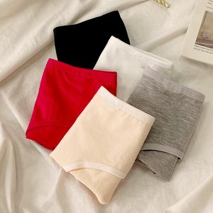 热卖纯棉女式内衣低腰纯色女童三角裤 - Product Image 4