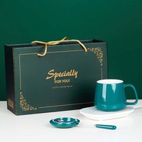 Ensemble de tasse et chauffe-café en céramique avec Logo personnalisé, auto-chauffant électrique, contrôle de la température, thé intelligent