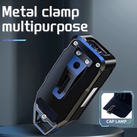 Mini lampe torche LED COB magnétique super lumineuse rechargeable Type-C avec clip pour chapeau, lumière UV rouge pour camping et réparation automobile