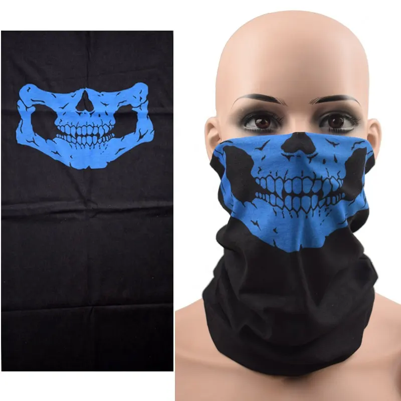 Ucuz toptan Polyester elastik Bandana kafatası boyun körüğü