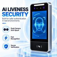 Contrôle d'accès par reconnaissance faciale, empreinte digitale, RFID et code PIN avec WiFi TCP/IP pour projets de tourniquets et de portes