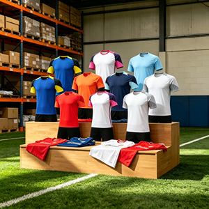 Ensemble d'uniformes de football de haute qualité 2526, personnalisé avec impression par transfert thermique précis des numéros, maillot de football - Product Image 1