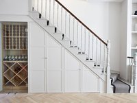 Armoire de rangement sous escalier Escalier Porte-chaussures en bois Armoire Escaliers Escalier