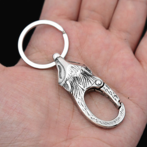 Yunnique – porte-clés renard en acier inoxydable pour hommes, breloque animale créative, pendentif de voiture, cadeau - Product Image 4