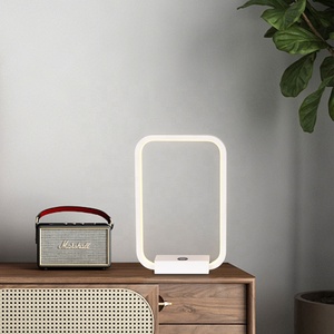 Lámparas de mesa decorativas modernas LED táctil regulable lámpara de escritorio blanca lámpara de mesa nórdica moderna con USB para sala de estar hogar dormitorio - Product Image 2