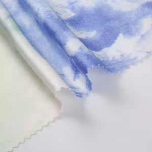 Tela Tejida 100% Poliéster con <span class=keywords><strong>Estampado</strong></span> Digital, Satén Raso con Volantes, para Vestido o Blusa - Product Image 1