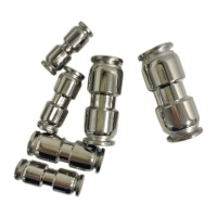 PU PG 304 스테인레스 스틸 금속 공압 퀵 커넥터 4mm 5mm 6mm 8mm 10mm 12mm 세트
