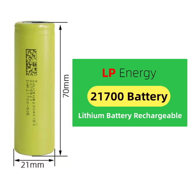 LP 21700 Solid State Battery 5000mAh 4900mAh 3.7V/4.2V LiFePO4 Cathode 800 Cycles Rechargeable -10C to 25C Hunan