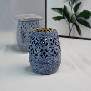 ミニマリスト天然イスラム樹脂香炉中空形状アロマセラピーストーブデスクトップ居間装飾クリエイティブピース - Product Image 4