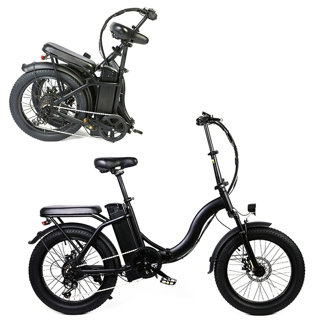 Factory Direct Supply Cheap Price EU 20" Black Folding Electric Bike City E Bikes for Adult