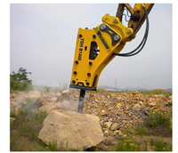 Marteau brise-roche hydraulique haute performance pour excavatrice, type silencieux, pour la démolition de roche et de béton