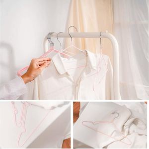 Home Metal Adult Non Slip Seamless <b>Clothes</b> Hanger Groove Dipped Plastic Design Household Wardrobe Use Wall Mounted Multifunction - Product Image 2