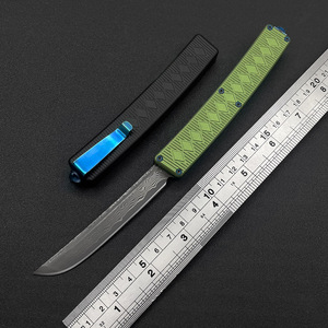 FatDragon Nouveau couteau utilitaire Warrior EDC en acier Damas, couteau d'extérieur pour la défense personnelle, fonction de coupe de papier, personnalisable OEM - Product Image 6