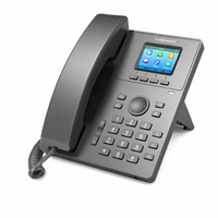 Téléphone IP Flyingvoice P11W SIP 2.0 avec écran LCD couleur 2,4 pouces, Wi-Fi double bande 2,4G/5G, 2 lignes SIP, 2 ports RJ45 10/100/1000 Mbps, 2000 contacts