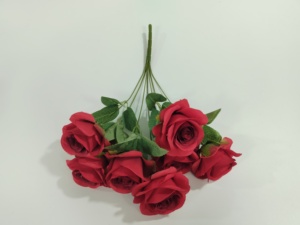 Fornitore all'Ingrosso di Bouquet di Rose Artificiali a <span class=keywords><strong>Sette</strong></span> Teste in Seta, Design Moderno e Morbido per San Valentino, Festa della Mamma, Matrimoni e Decorazioni per la Casa - Product Image 5