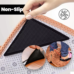 Sujetadores de Esquinas para Alfombras Triangulares, Reutilizables, Lavables, Antideslizantes, Evitan que las Esquinas se Enrollen, Alternativa Segura a la Cinta Adhesiva para Alfombras - Product Image 2