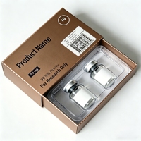 Boîtes à peptides personnalisées de qualité supérieure 2ml 3ml 5ml Écologiques Recyclables Durables Conception gratuite Impression de données variables Usine