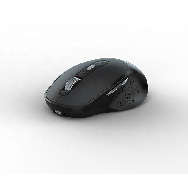 Wholesale 2.4G BT Silent Switch Rechargeable Battery Wireless Optical 6-Button LED Backlit Ergonomic Right-Handed Office Mouse