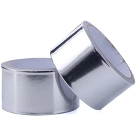 Ruban adhésif en aluminium haute température, résistant à la chaleur, ruban adhésif en aluminium argenté pour l'isolation CVC