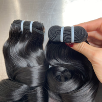 Paquetes de Cabello Humano Virgen 100% Vietnamita, Súper Doble Trama, Rizado Tipo Huevo, Color Natural, Puntas Completas y Voluminosas, Doble Trama