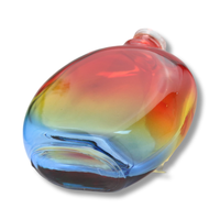 Vente chaude Beauté Personnalisé Coloré Transparent Home Deco Holographique Irisé Vide Diffuseur En Verre Bouteille De Parfum
