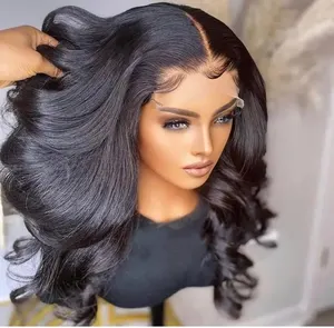 Perruques-Naturel Bresilienne Cheveux Humain Vierge En Gros Bob Pruiken Full Lace Front Menselijk Haar Perruques Pour Les Femmes noires