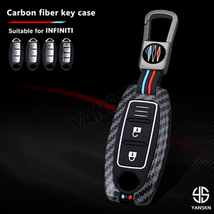 เคสกุญแจรถยนต์ซิลิโคนคาร์บอนไฟเบอร์ใหม่2025ชิ้นสำหรับ Nissan Leaf Micra Qashqai J11 J10 <span class=keywords><strong>X</strong></span> <span class=keywords><strong>Trail</strong></span> <span class=keywords><strong>T32</strong></span> Versa Note Patrol - Product Image 2