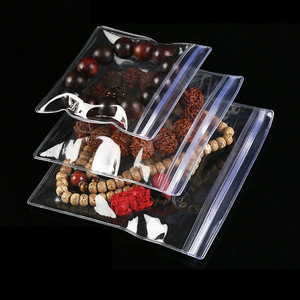 Bolsa de PVC grande transparente, plástico PE <span class=keywords><strong>impermeable</strong></span> de grado alimenticio con cierre de cremallera, accesorios sellables, bolsillo de sellado dividido - Product Image 2