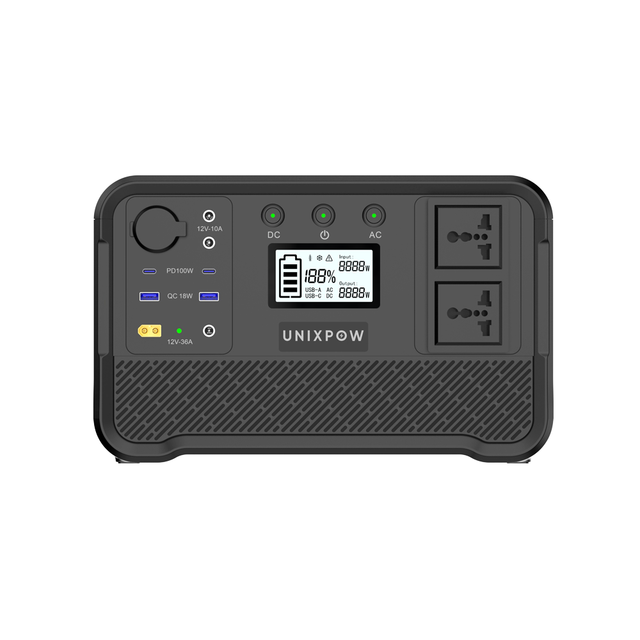 Outdoor Fast Charging 960WH LiFePO4 Solar Panel Compatible 1200W Pure Sine Wave /PSE/CE/FCC Certified Portable Power Station