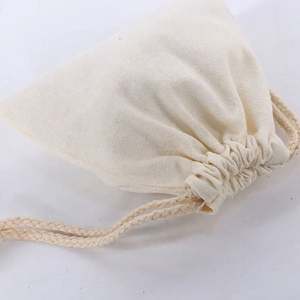 Mochila de Lona de Algodón con Cordón y Cremallera con Logotipo Personalizado para Publicidad Promocional, Regalos Educativos y Empaque - Product Image 3