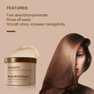 <span class=keywords><strong>Masque</strong></span> capillaire Panisha, marque privée OEM ODM, collagène organique, huile d'argan, répare les dommages, nourrit les <span class=keywords><strong>cheveux</strong></span> secs et crépus, restaure la douceur - Product Image 3